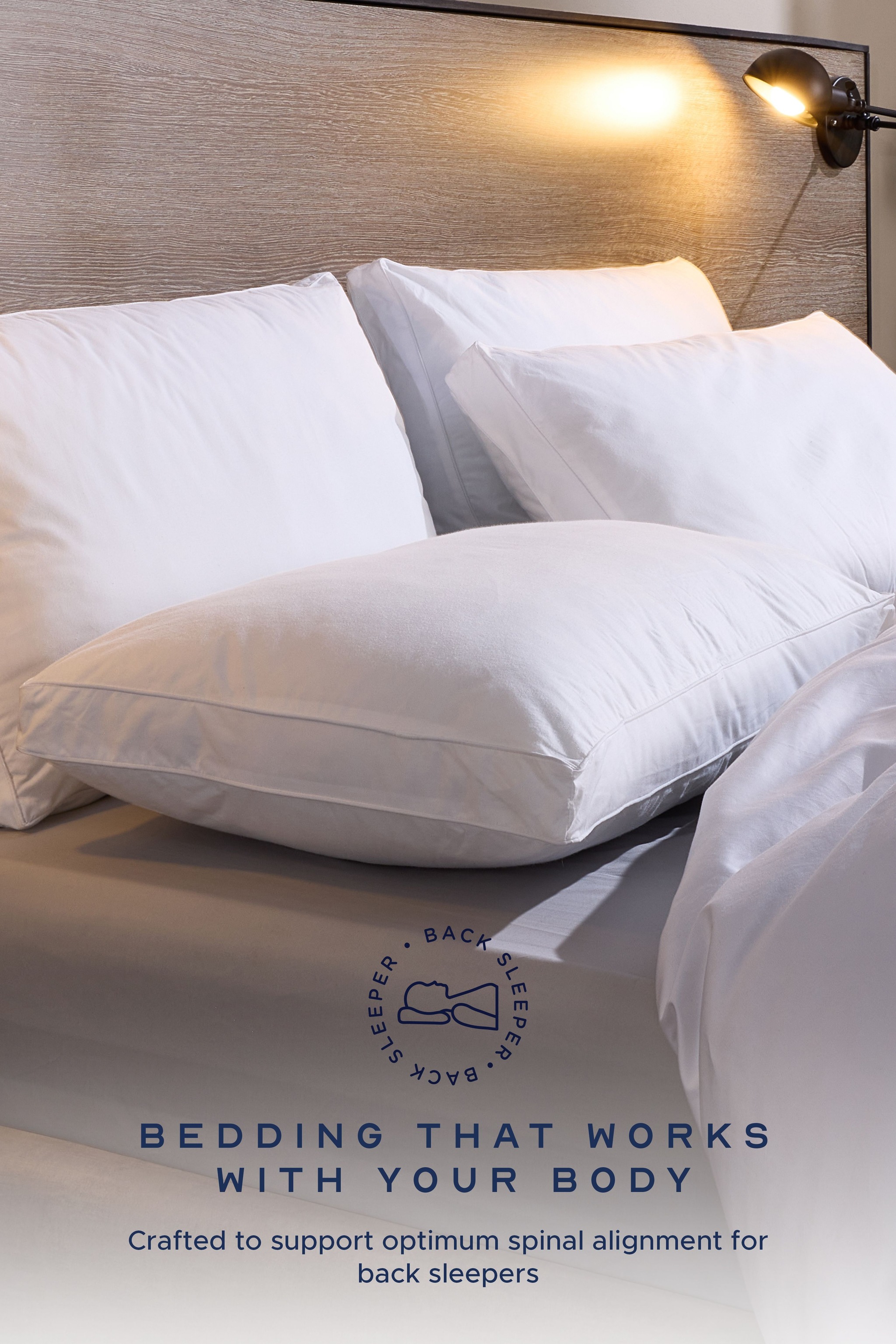 Snuggledown 2 Pack Hotel Luxurious Back Sleeper Medium Support Pillow image 3