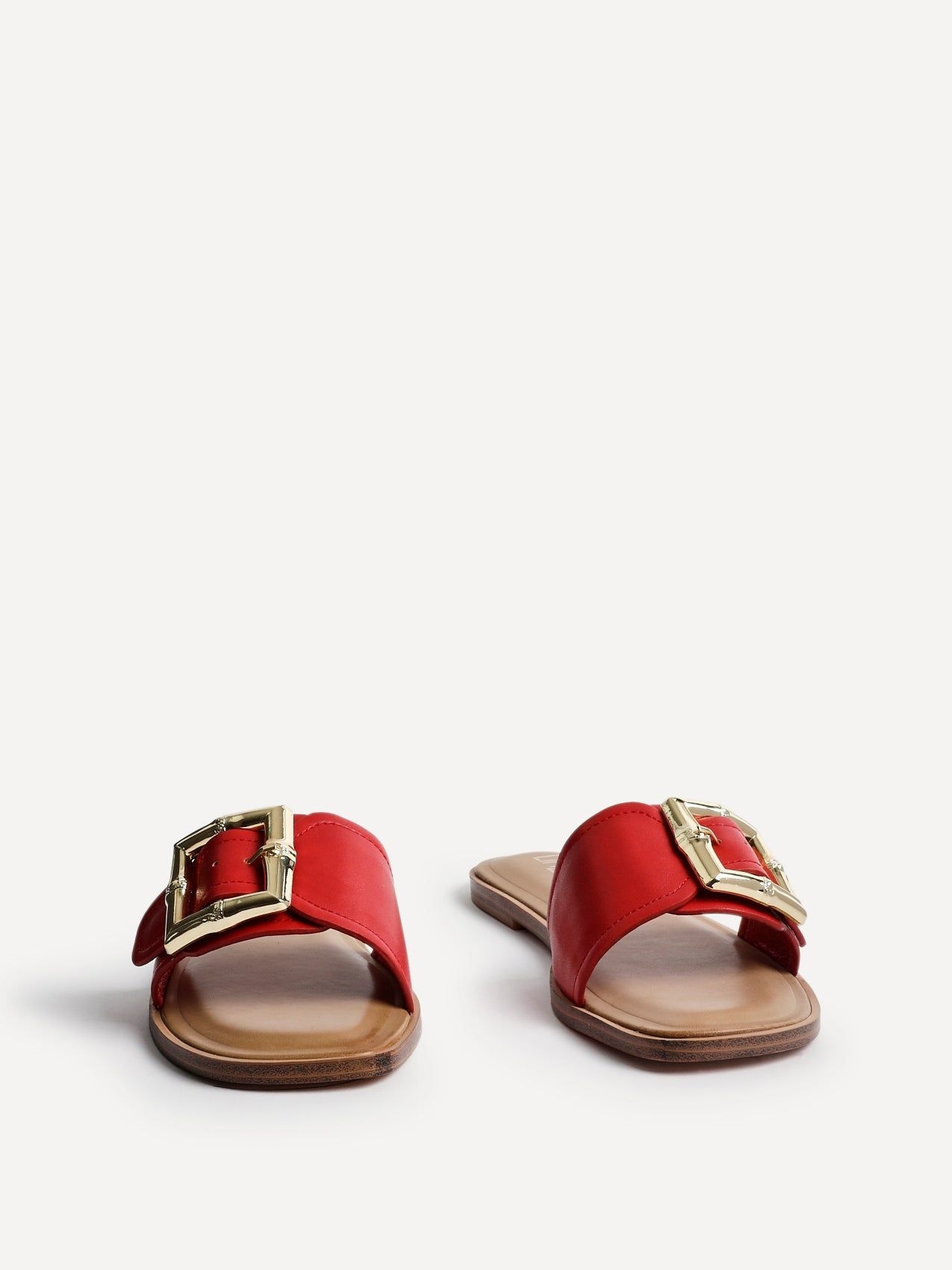 Linzi Tyla Red Flat Slider Sandals image 3