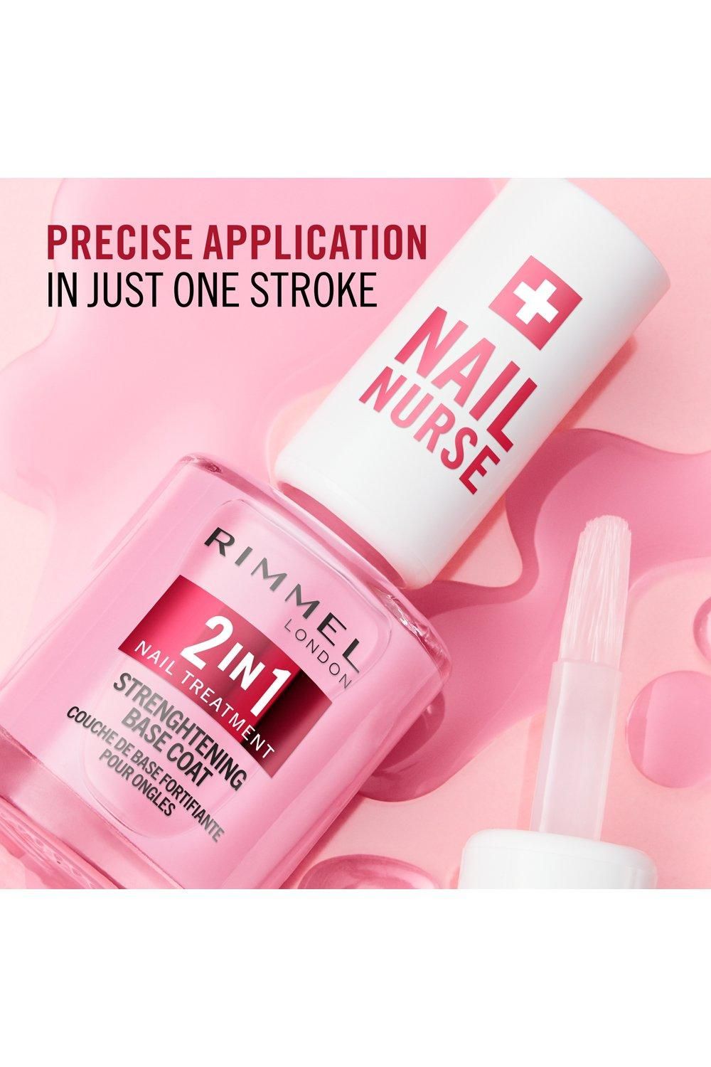 Rimmel London Nail Nurse 2 in 1 Base Coat & Strengthener Multi image 7