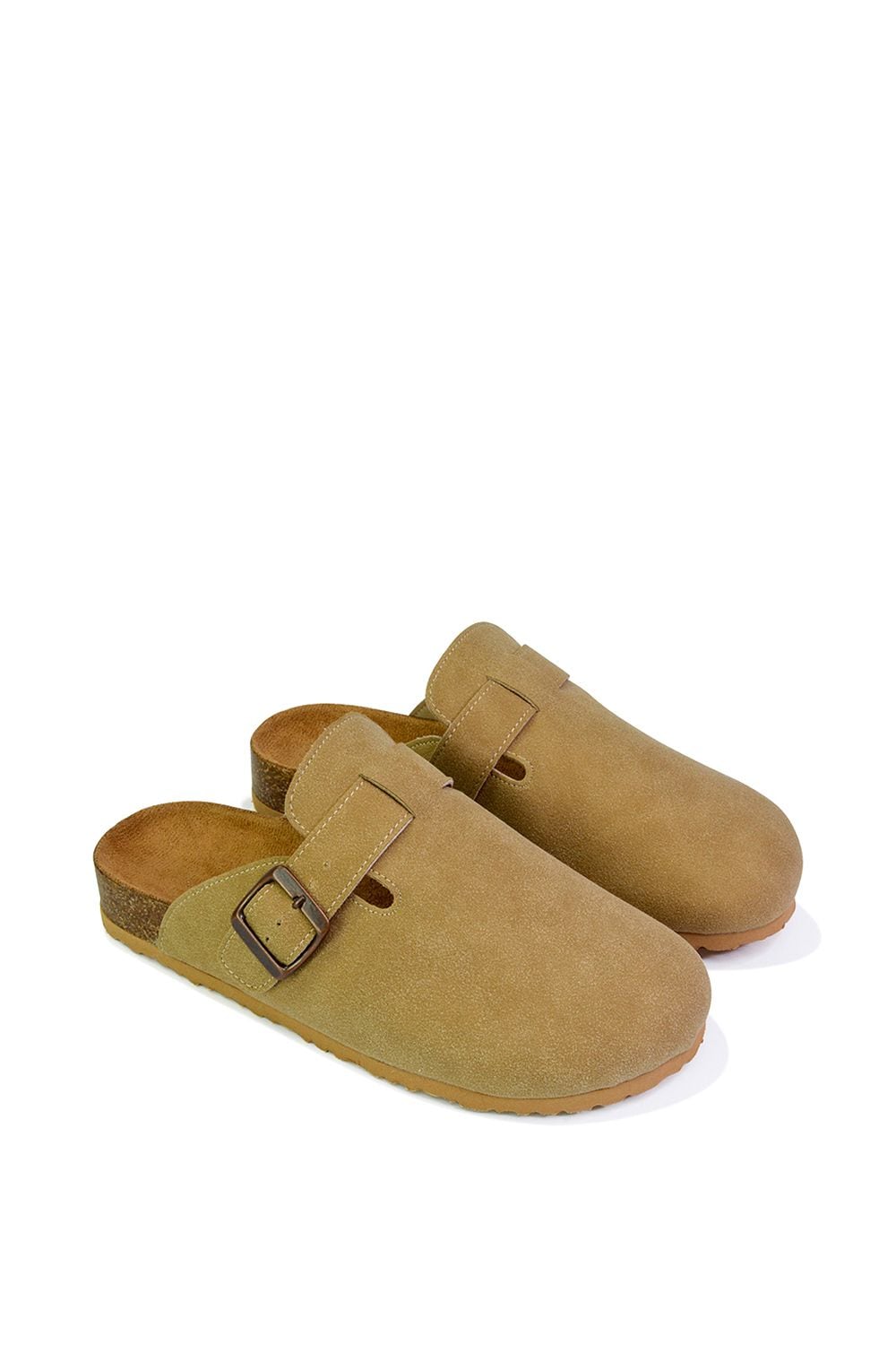 XY London 'Lucy' Slip On Flat Cork Slider Mules image 3