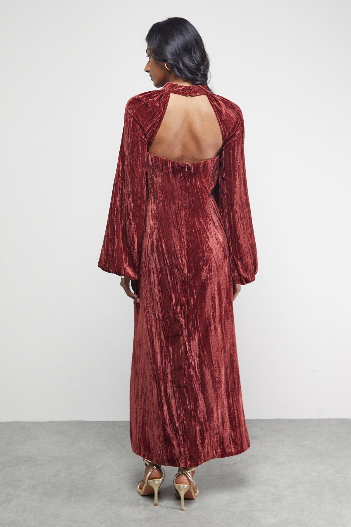 warehouse burgundy dress Kayla Dress in Burgundy Large