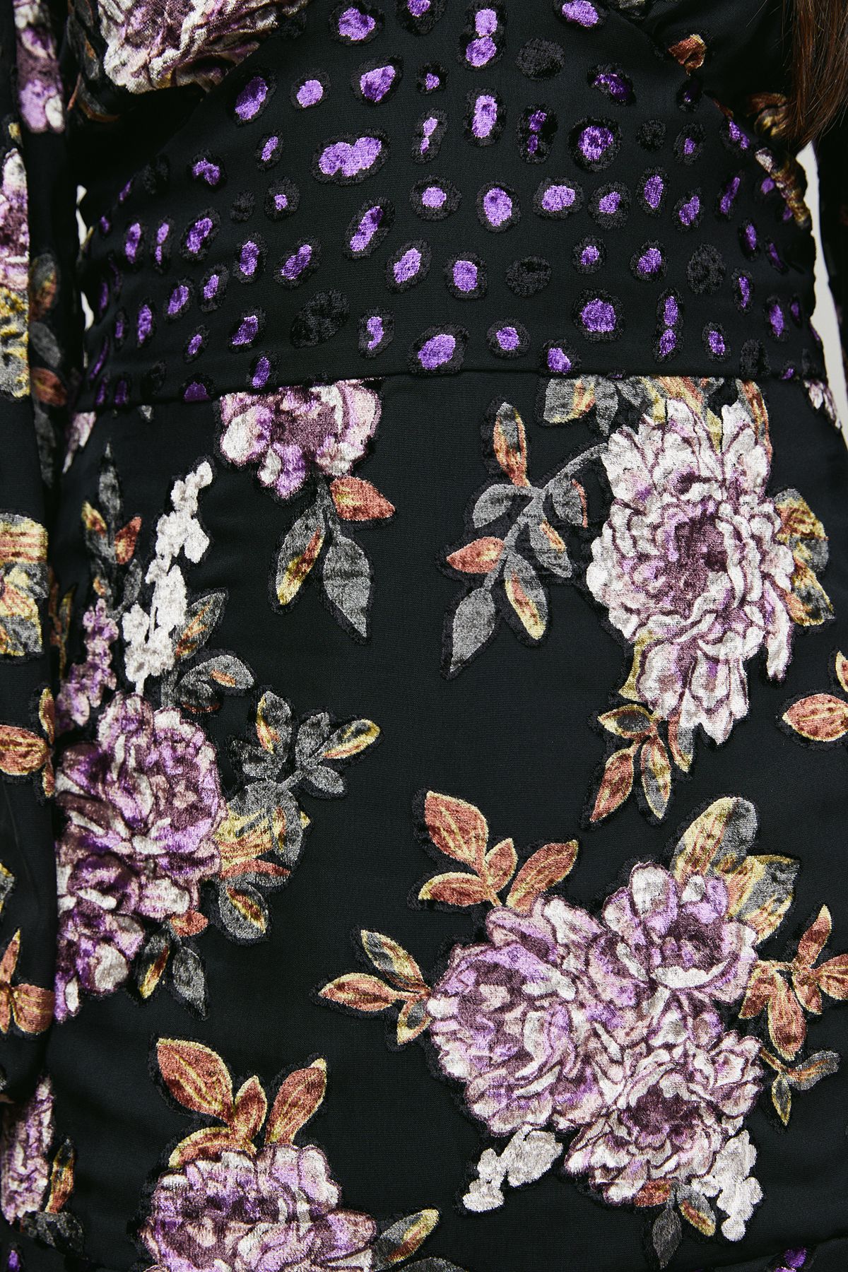 Oasis Floral Devore Mix Mini Dress Floral image 4