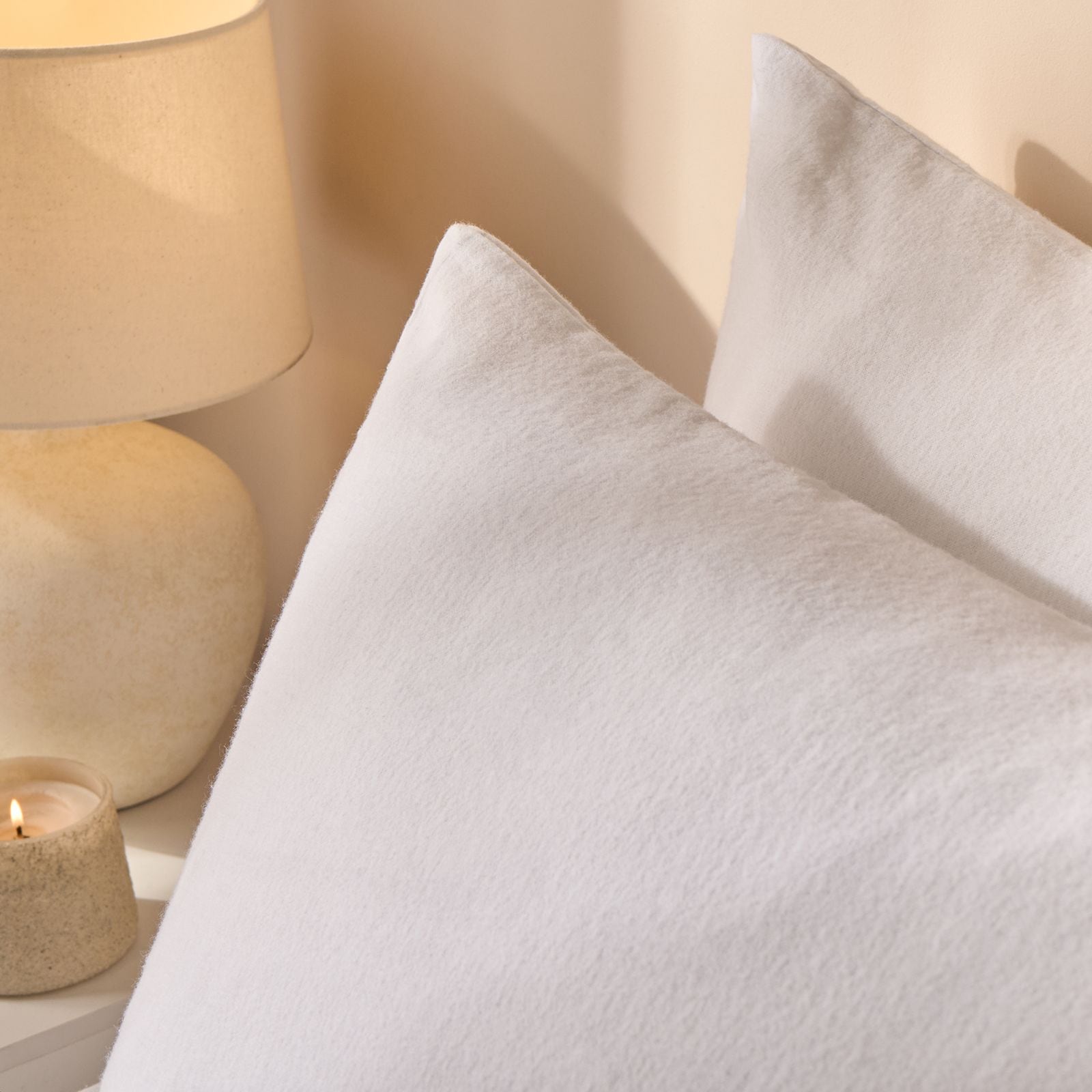 OHS 2 Pack Essential Brushed Cotton Soft Housewife Pillowcases image 3