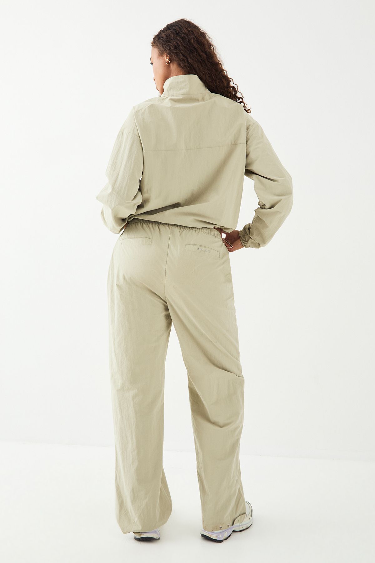 DSGN Studio DSGN Studio Sport Nylon Straight Leg Trouser Ice Grey image 2