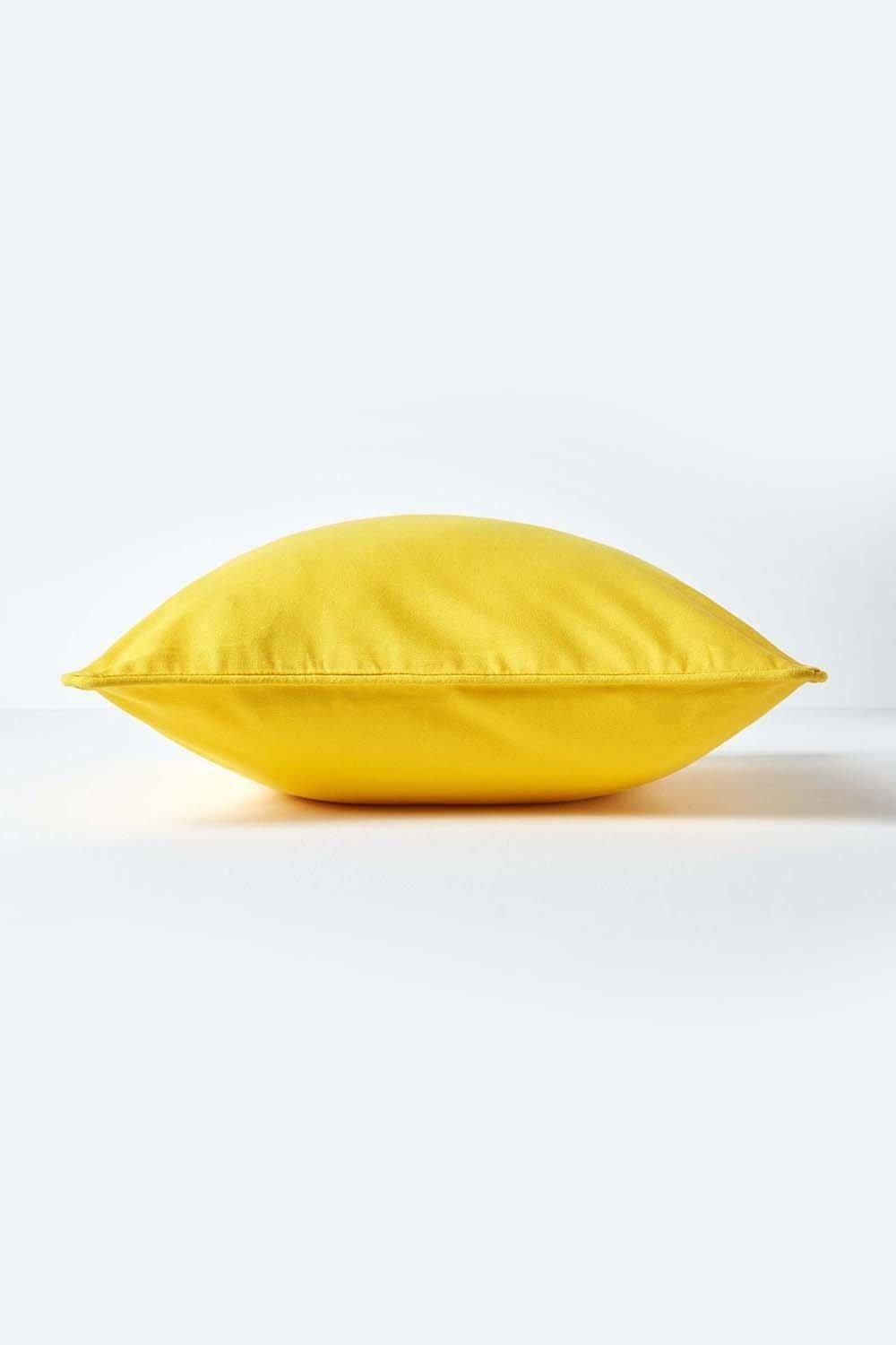 Homescapes Cotton Plain Cushion Cover image 2