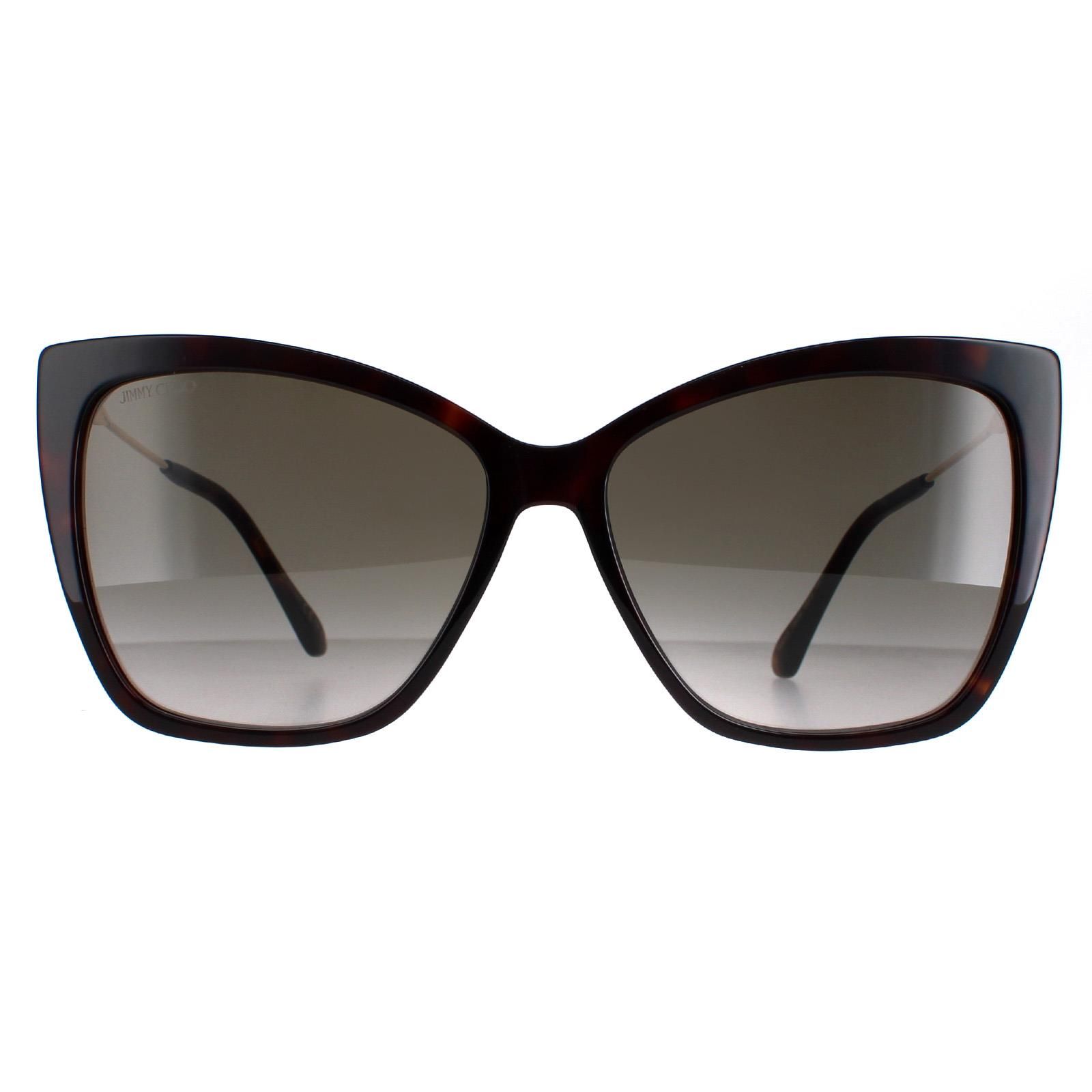Jimmy Choo Cat Eye Dark Havana Brown Gradient Seba/S image 1