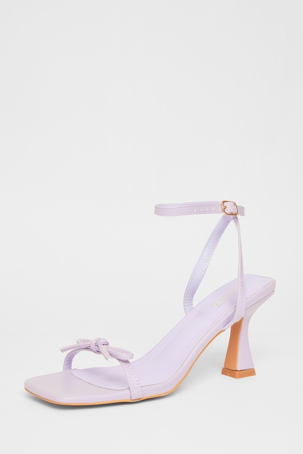 Quiz Purple Bow Detail Heels
