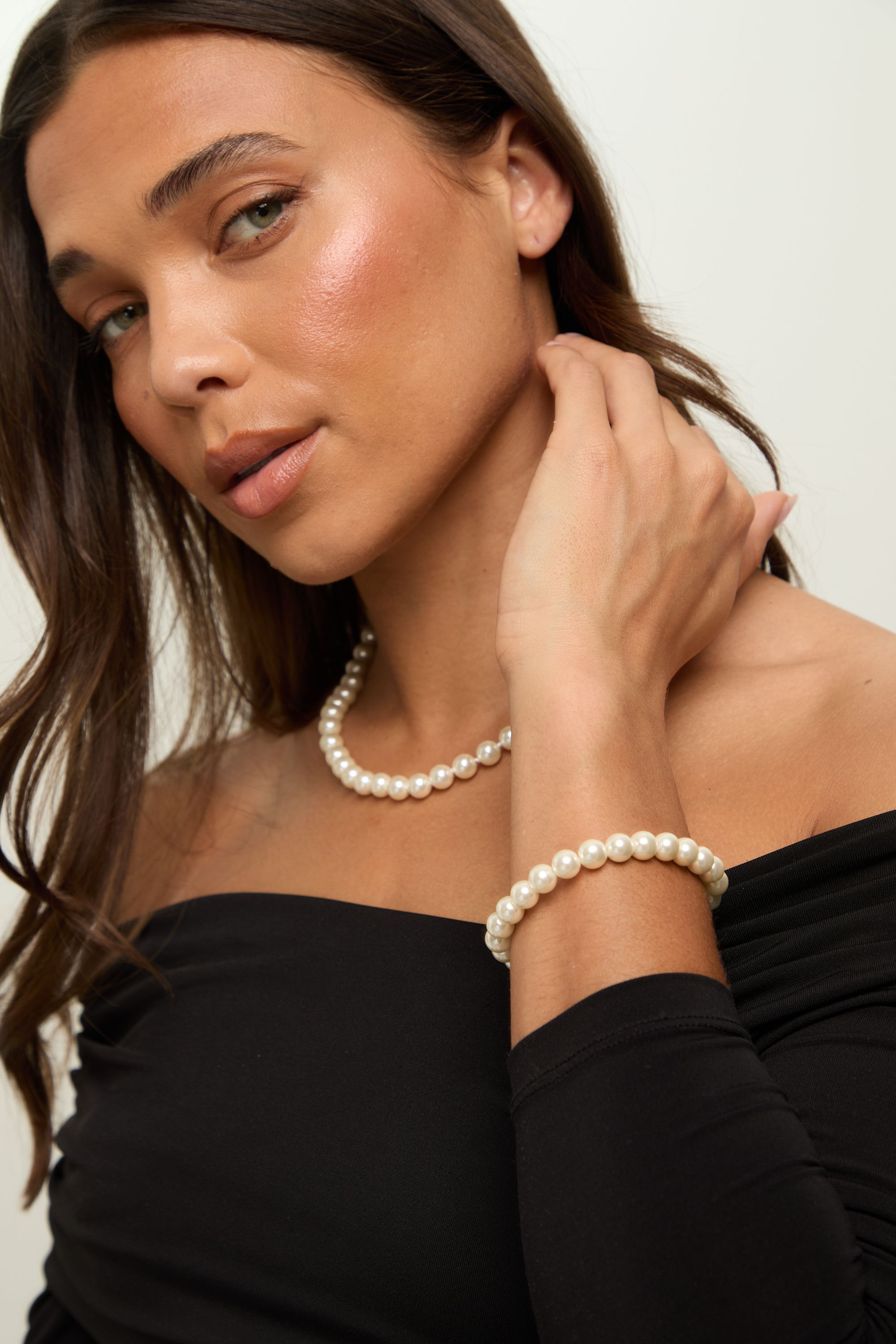 Jon Richard Gold Plated Single Row Pearl Necklace image 3