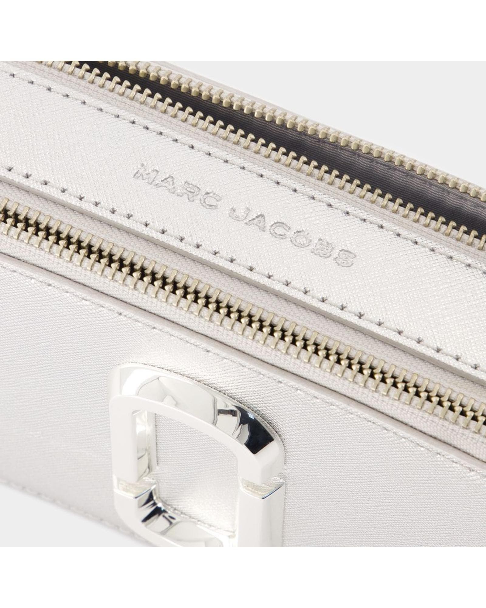 Marc Jacobs Snapshot Camera Bag Crossbody Wo - Metallic | Silver Crossbody Bags image 4