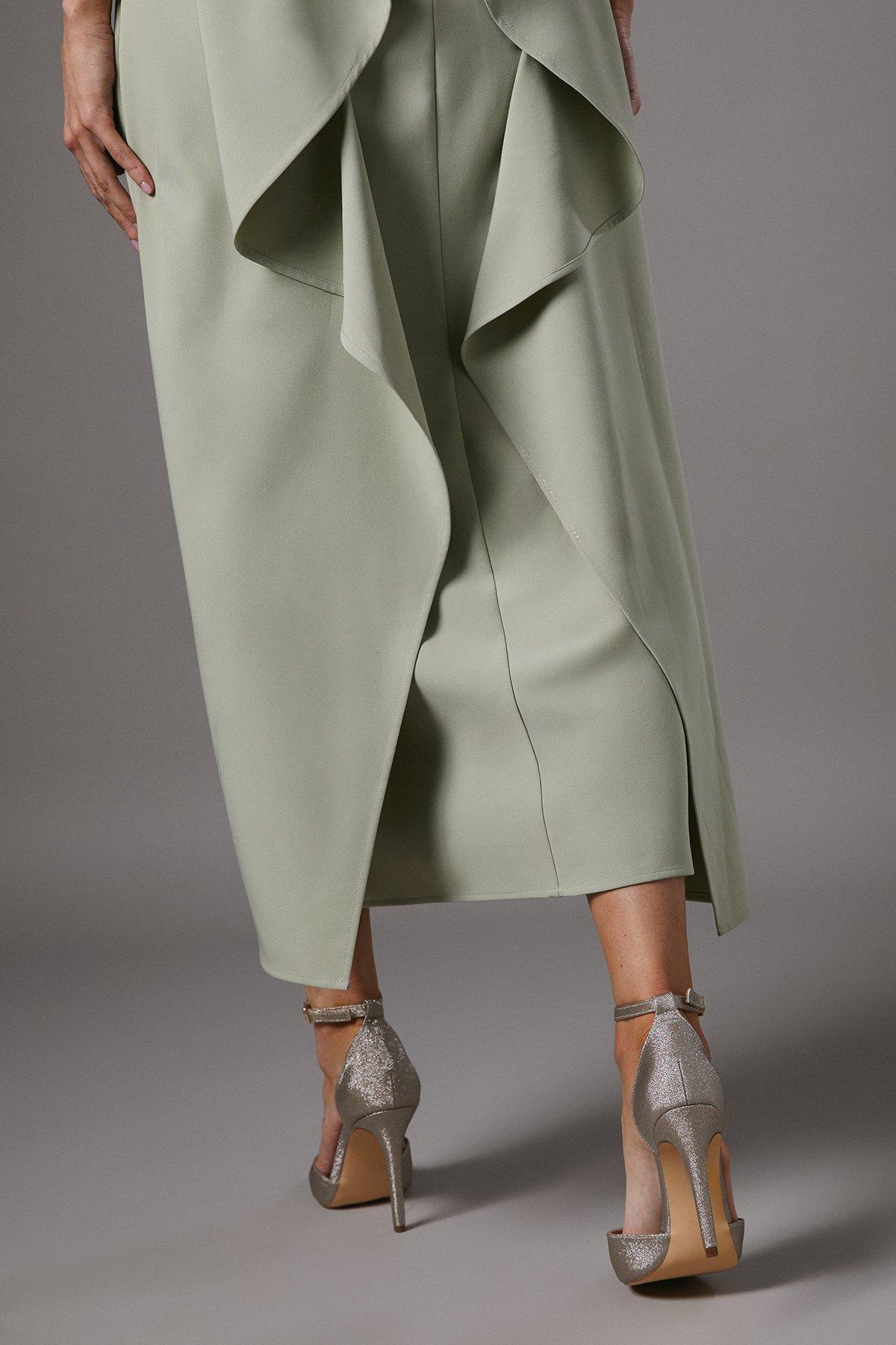 Coast Nautila Glitter High Heel Stiletto Open Pointed Court Shoes Champagne image 3