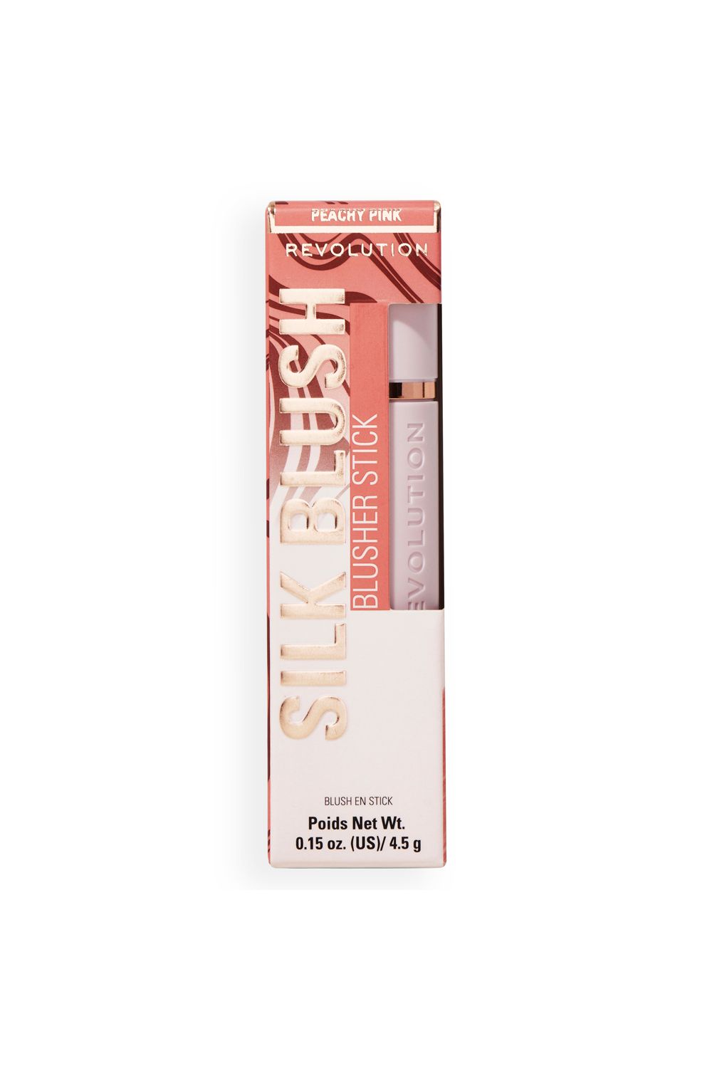 Revolution Skin Silk Marble Blush Stick 4.5g Peachy Pink image 4