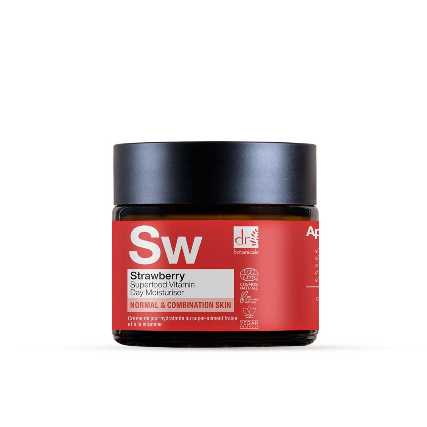 Dr. Botanicals Anti-Ageing Strawberry Vitamin C Day Cream 60ml + Aloe Vera Eye Serum 15ml image 3