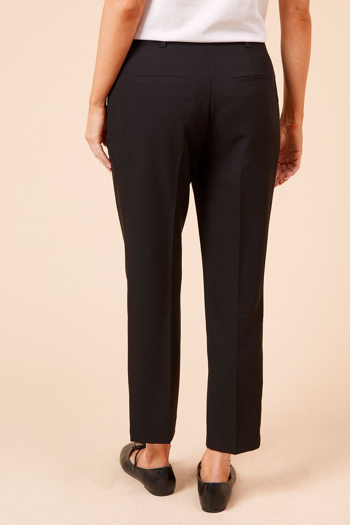 Dorothy Perkins Slim Ankle Grazer Trouser Black image 3