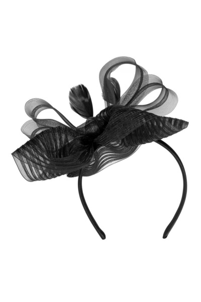 Jon Richard Black Hat Fascinator