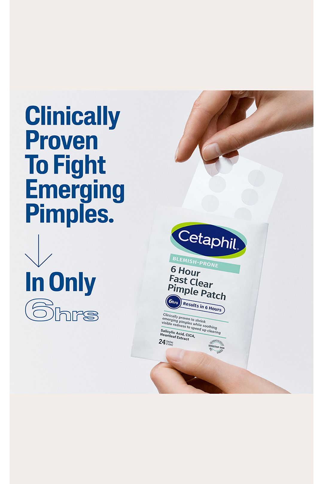 Cetaphil Gentle Clear Pimple Patches, 24 Fast Clear Spot Patches Multi image 2