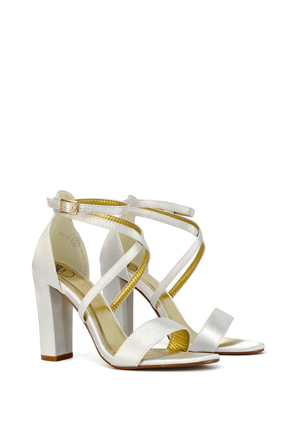 XY London 'Briella' Strappy High Block Heel Sandals image 2