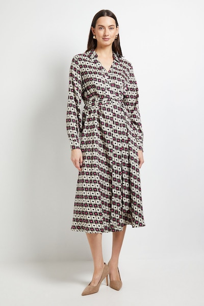 Principles Contrast Collar Shirt Dress Green