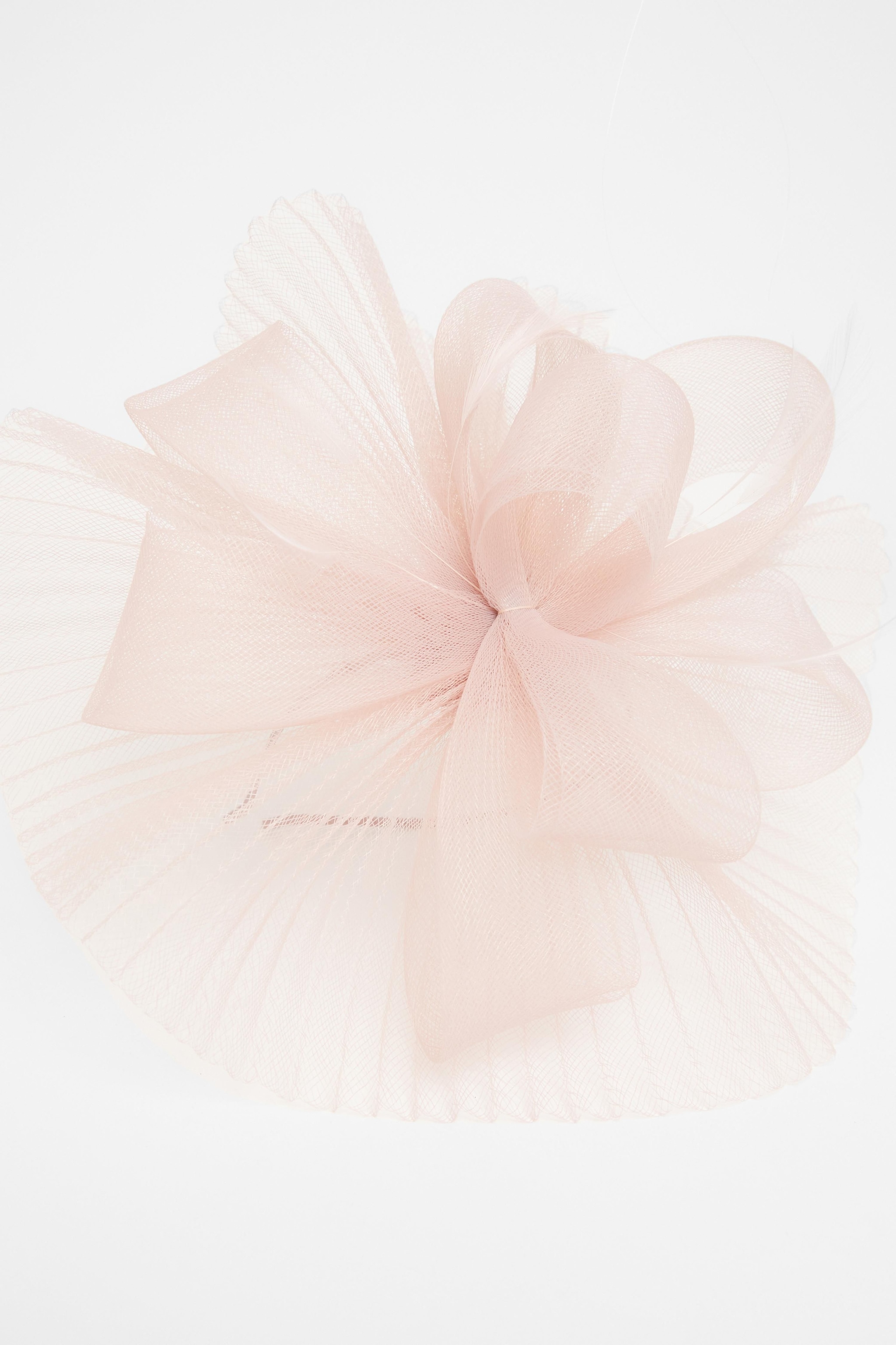 Quiz Pale Pink Pleated Headband Fascinator image 2