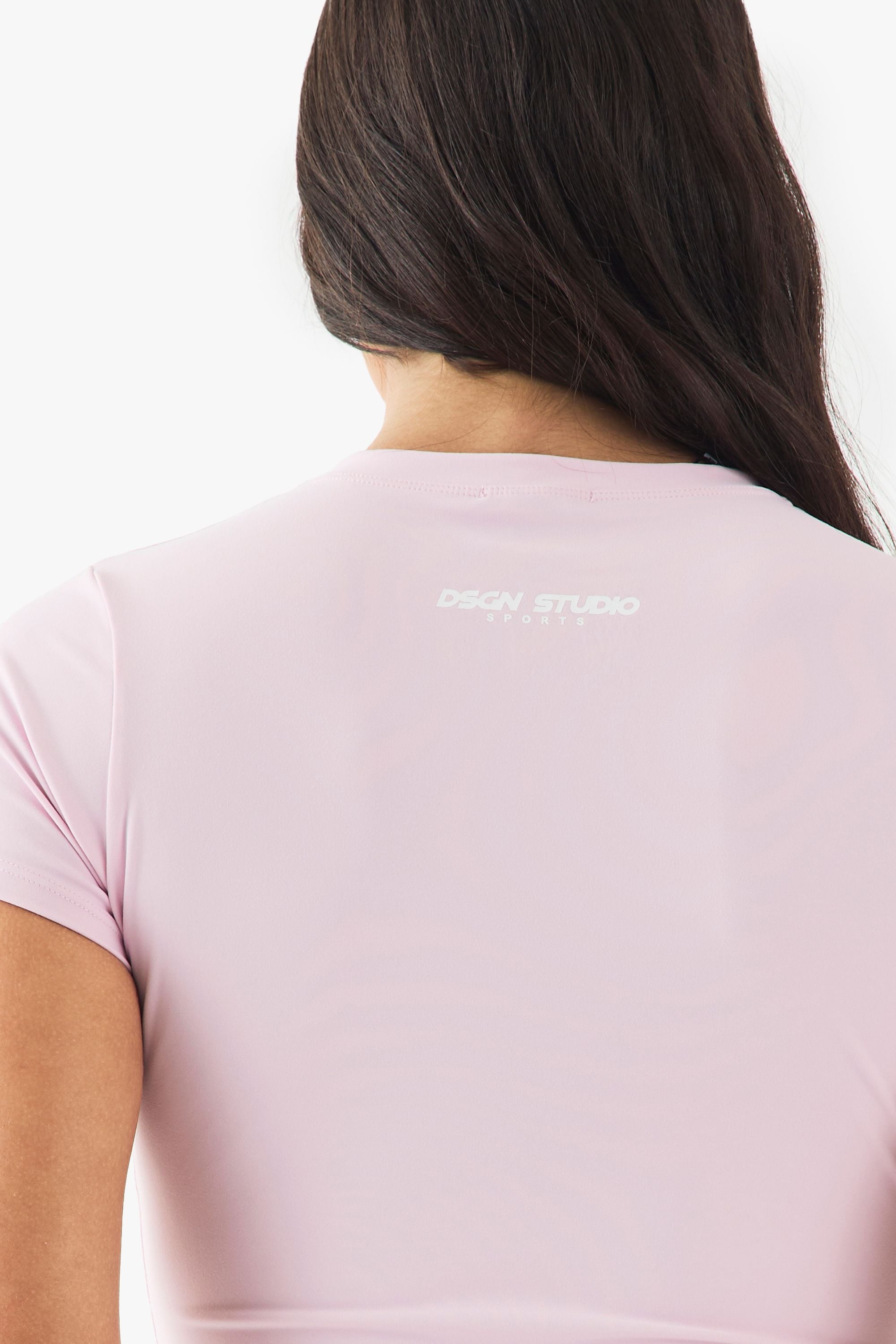 DSGN Studio DSGN Studio Ultra Sculpt Short Sleeve Top Baby Pink image 4