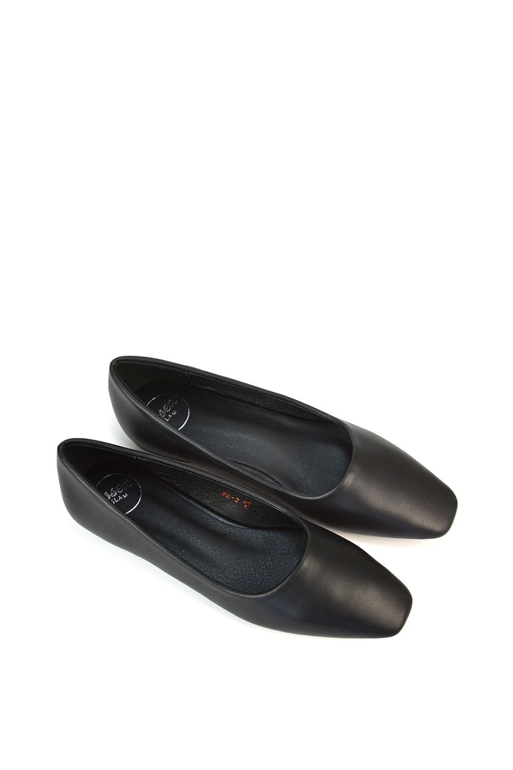 XY London 'Maci' Square Toe Slip On Flat Heel Ballerina Pumps image 6