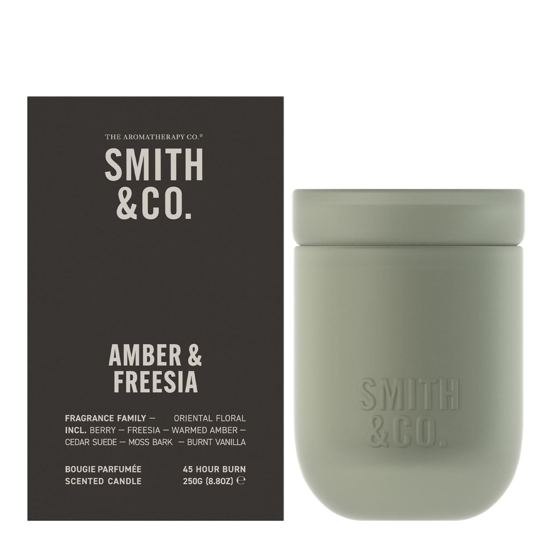 The Aromatherapy Company Smith & Co 250g Candle - Amber & Freesia image 4