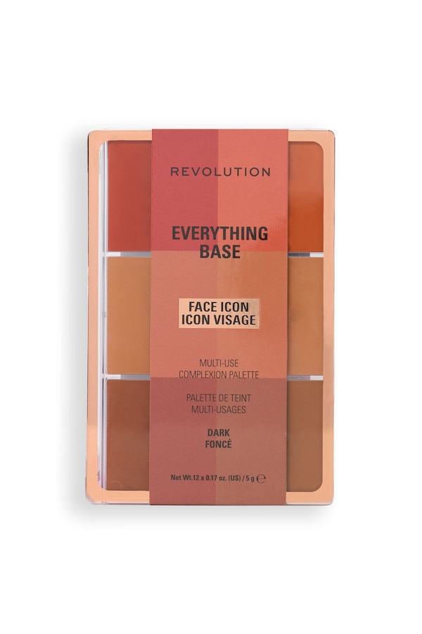 Revolution Everything Base Face Icon Complexion Palette 5g Dark