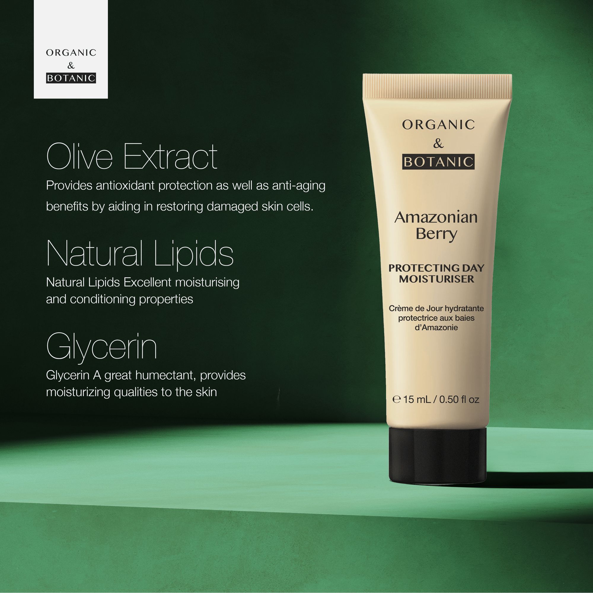 Organic & Botanic Amazonian Berry Day Moisturiser 15ml x 2 Duo Pack image 5