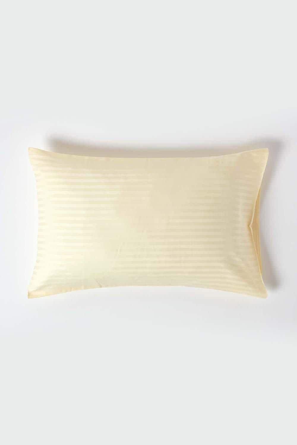 Homescapes Egyptian Cotton Satin Stripe Housewife Pillowcase 330 TC image 1