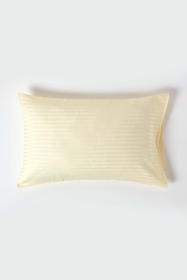 Homescapes Egyptian Cotton Satin Stripe Housewife Pillowcase 330 TC