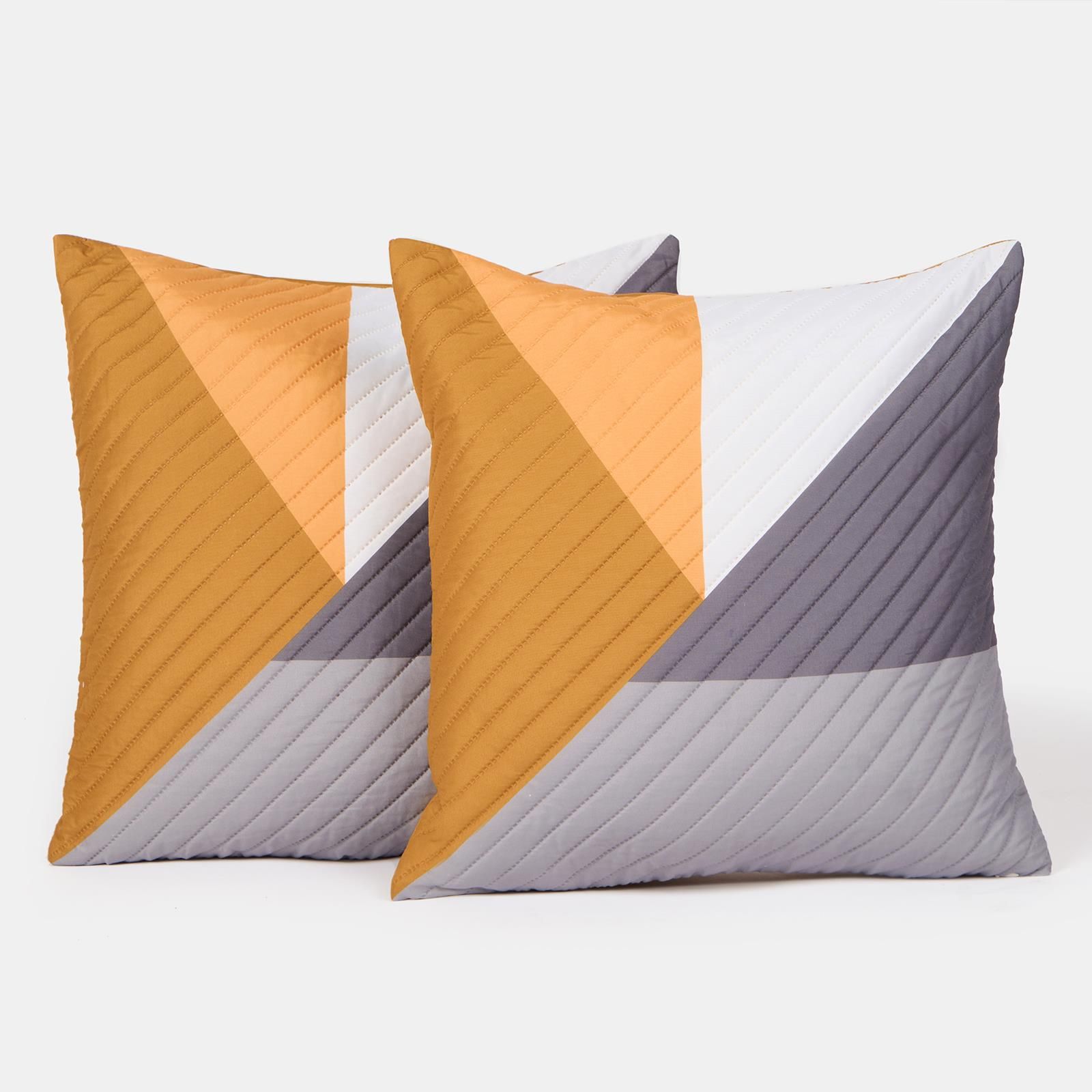 OHS 2 Pack Geometric Pinsonic Filled Cushion Covers - 45 x 45cm image 4