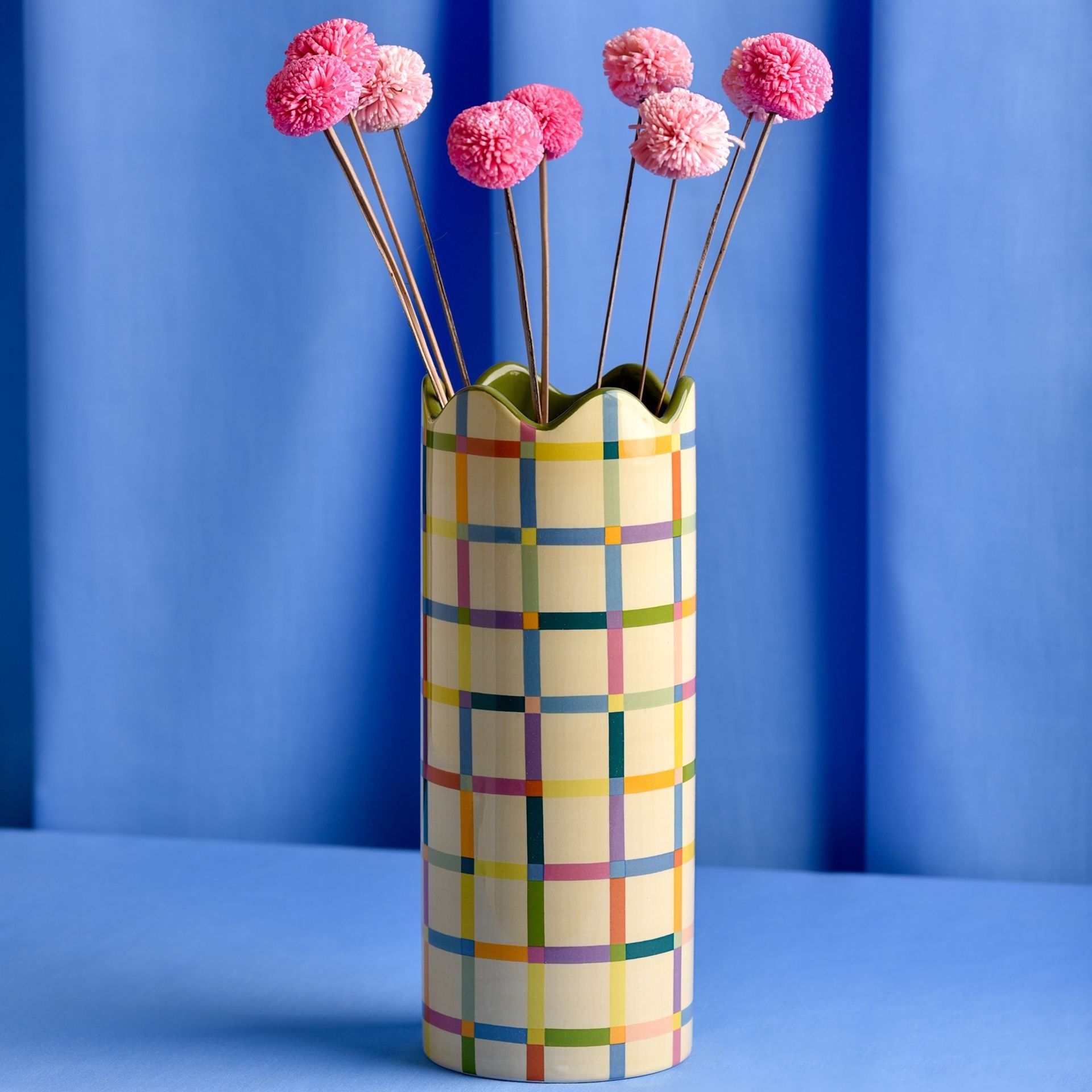 Raspberry Blossom Multi Coloured Vase image 4