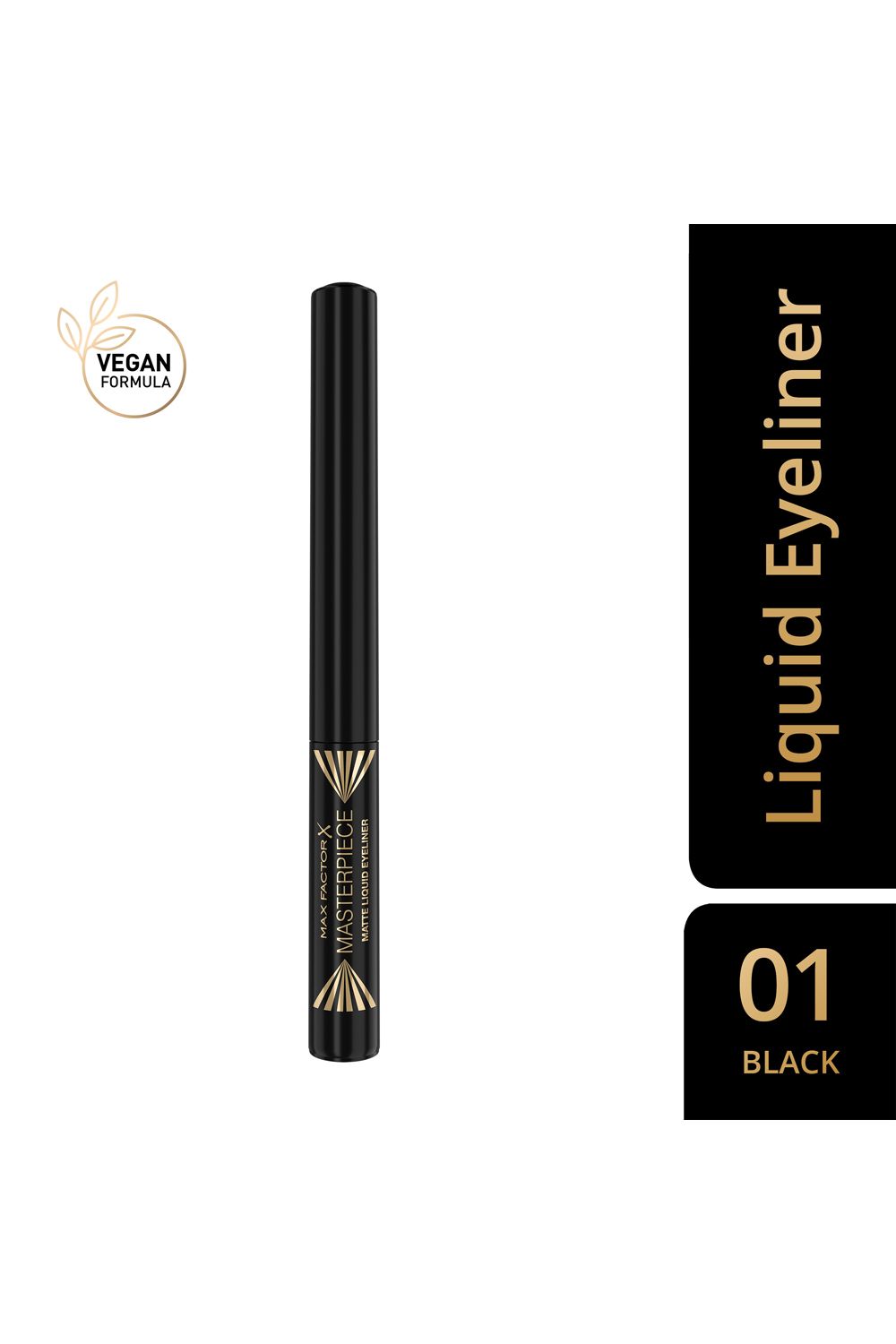 Max Factor Masterpiece Waterproof Matte Liquid Eyeliner Black image 2