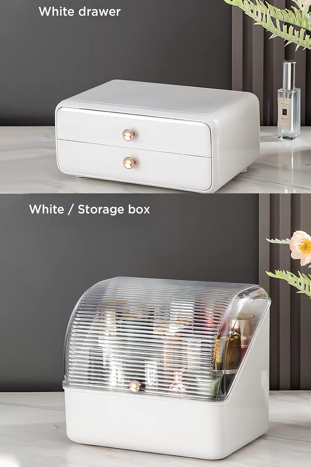 Living and Home Cosmetic Organizer Storage Box Makeup Storage Dustproof & Waterproof For Home Dormitory image 3