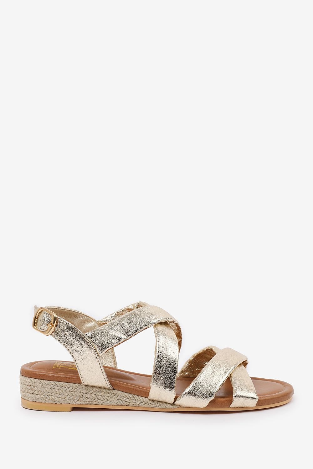 Where's That From 'Eleanor' Low Wedge Shoes With Buckle Closure & Cross Over Strap image 2