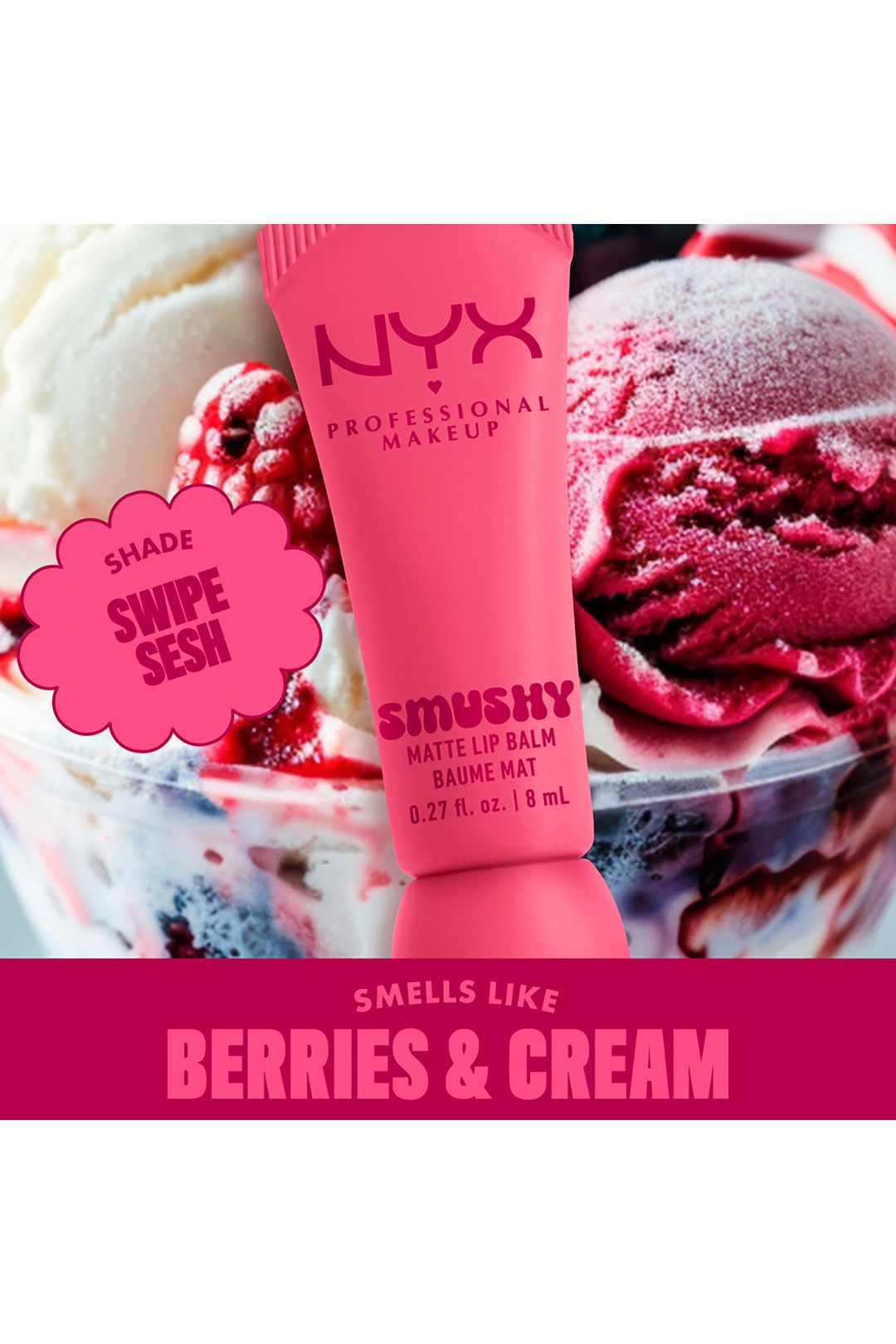 NYX Professional Makeup Smushy Matte Lip Balm 8ml Swipe Sesh image 5