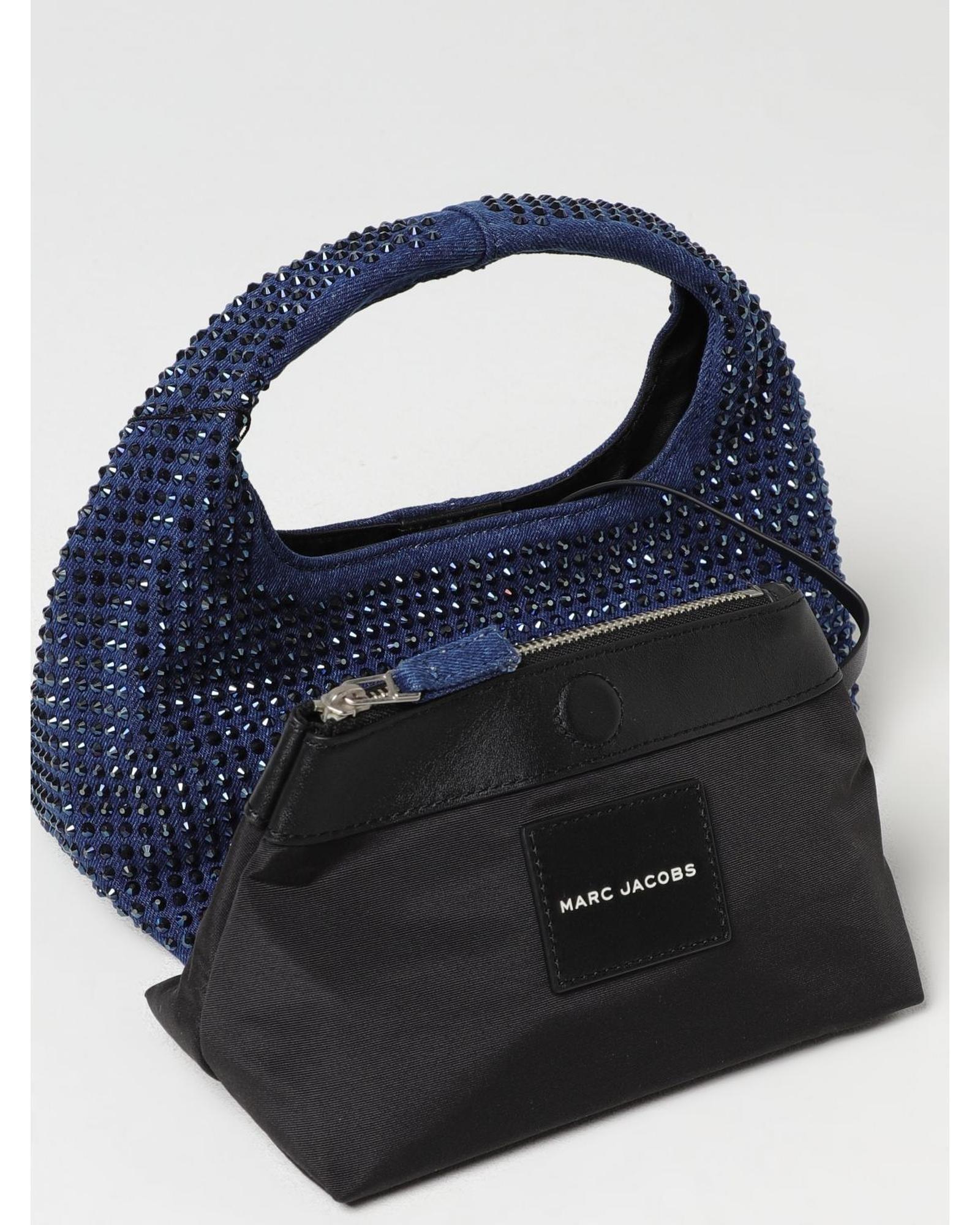 Marc Jacobs Crystal Embellished Denim Mini Handbag Wo - Blue Shoulder Bags image 3