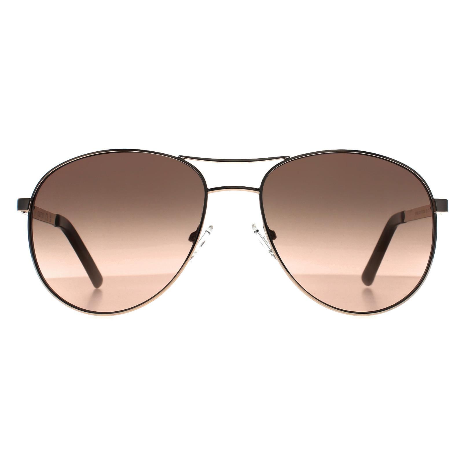 Guess Aviator Gold Brown Gradient GF0408