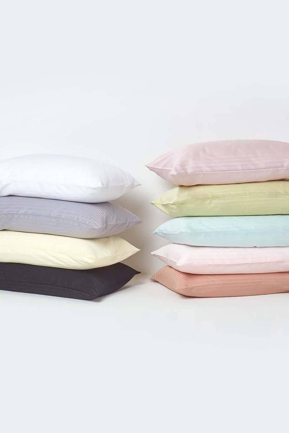 Homescapes Egyptian Cotton Satin Stripe Flat Sheet 330 Thread Count image 6