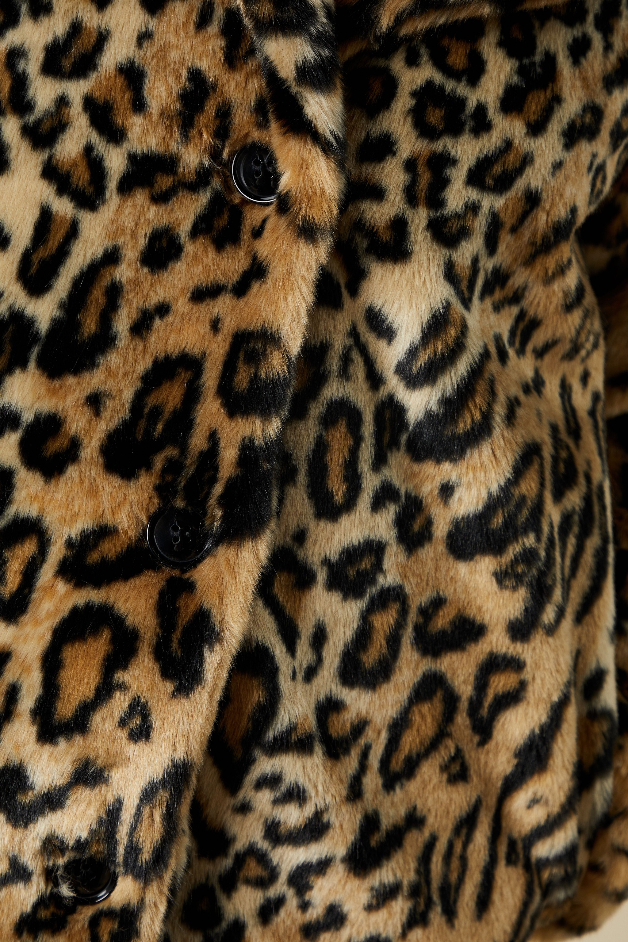 Dorothy Perkins Leopard Print Faux Fur Coat Leopard image 5