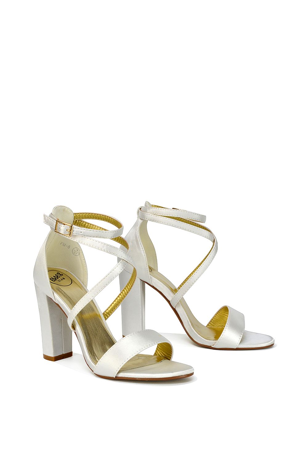 XY London 'Briella' Strappy High Block Heel Sandals image 5