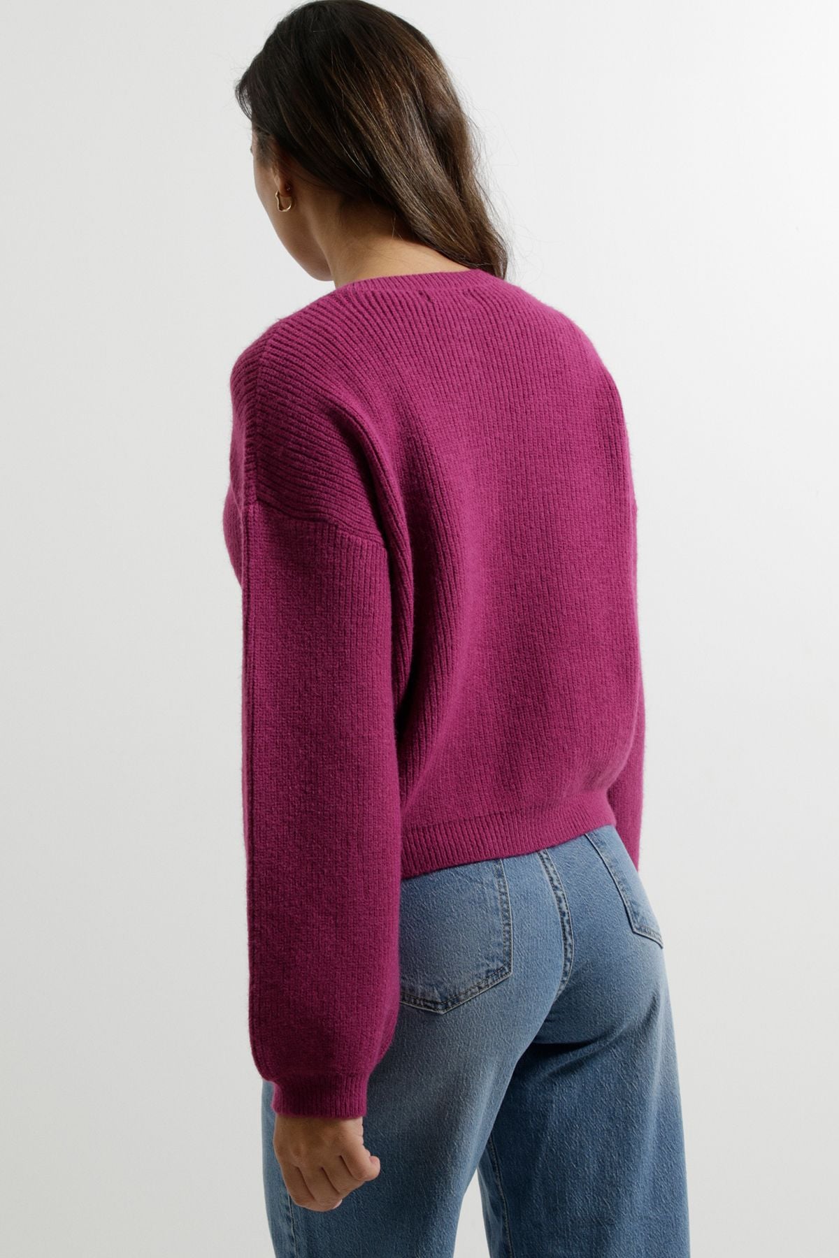 Dorothy Perkins Soft Contrast Button Cardigan Fuchsia image 3