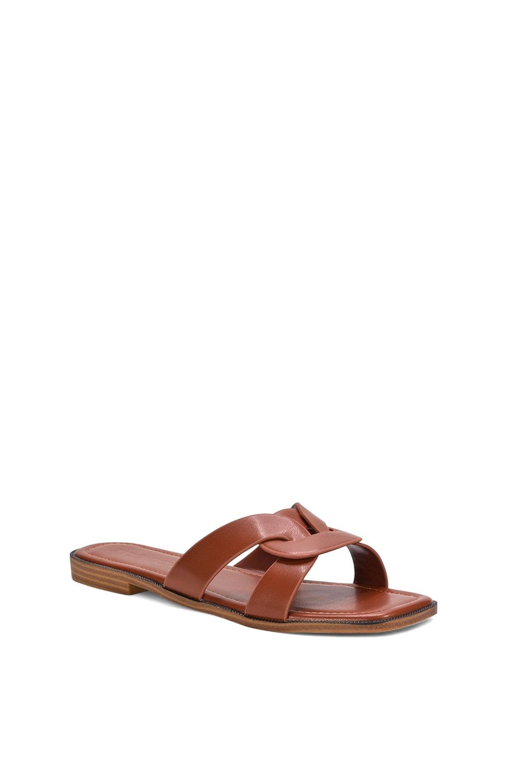 XY London 'Charley' Open Toe  Slip On Slider Sandals With Square Toe image 2
