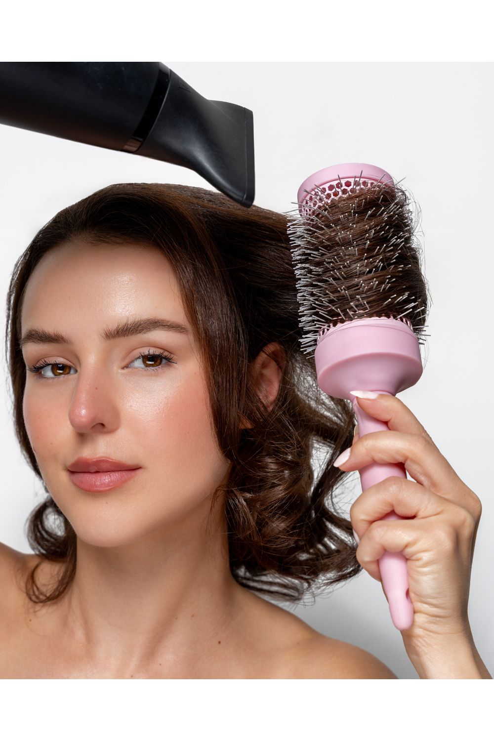 Brushworks Ceramic Round Brush - Large Pink image 7