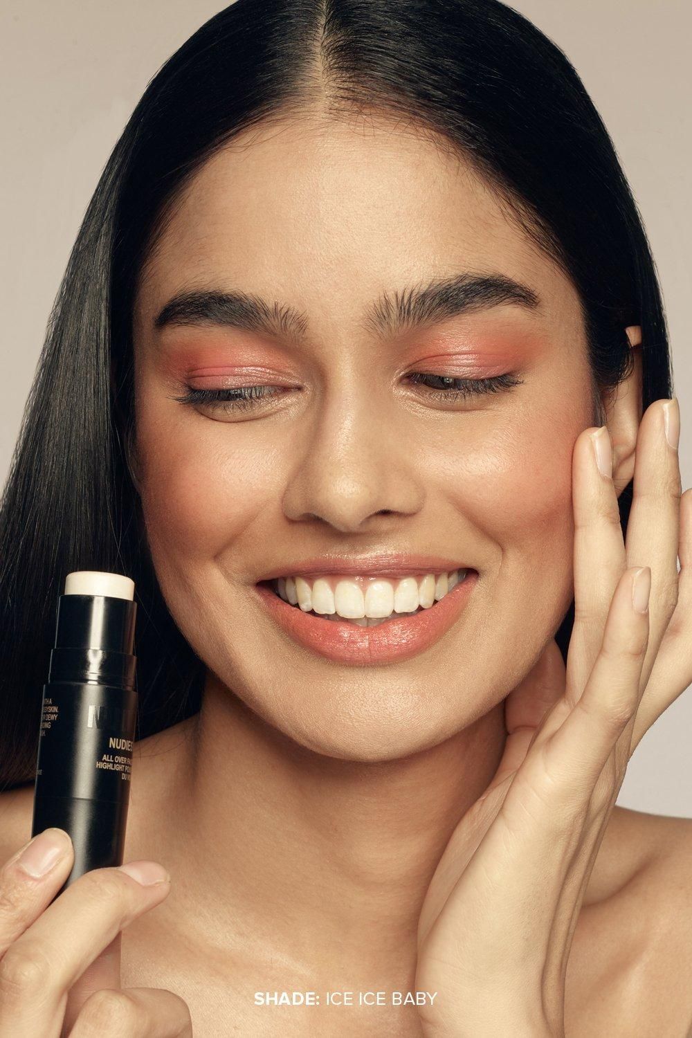 Nudestix Nudies Glow All Over Face Highlighter Ice Ice Baby image 3