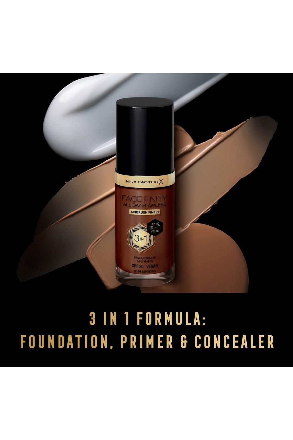 Max Factor Facefinity All Day Flawless 3 in 1 Vegan Foundation Espresso image 5