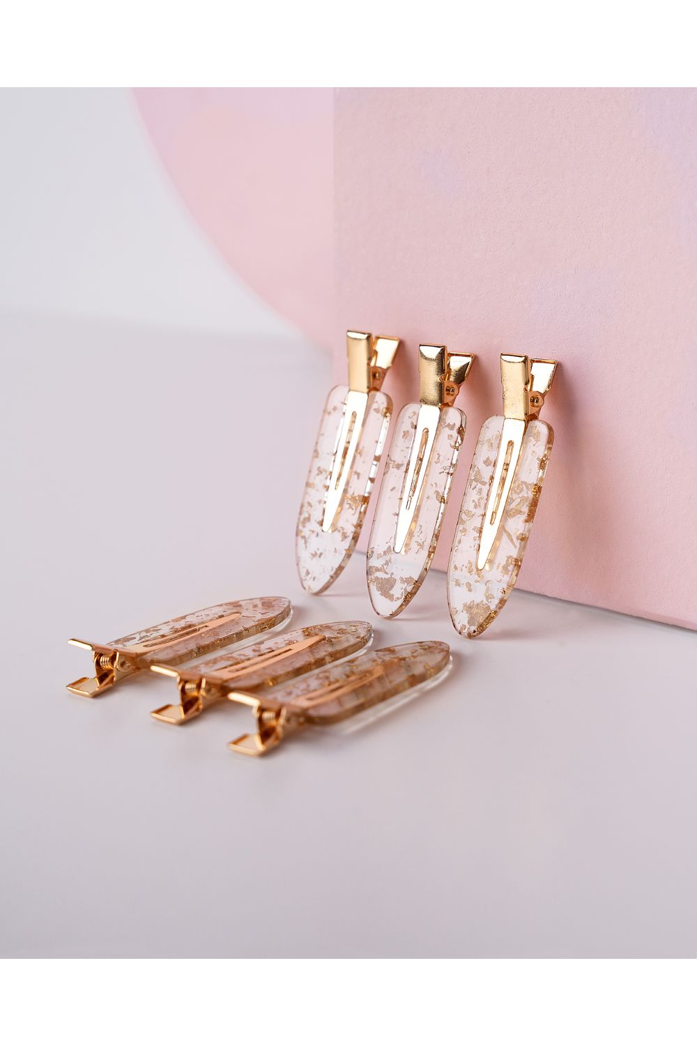 Brushworks Gold Flake No Crease Clips - 6 Pack Multi image 3