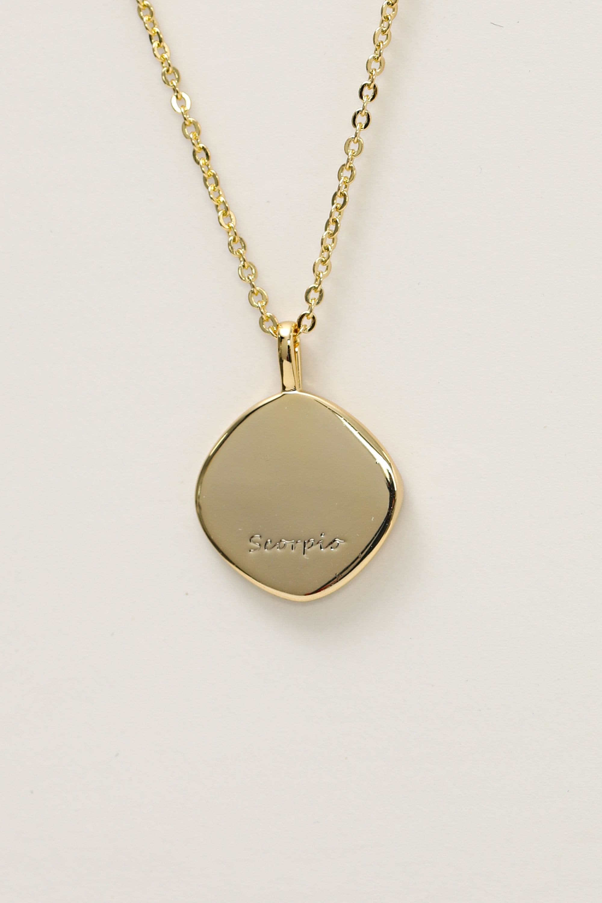 Jon Richard Gold Plated Molten Horoscope Pendant - Scorpio image 3