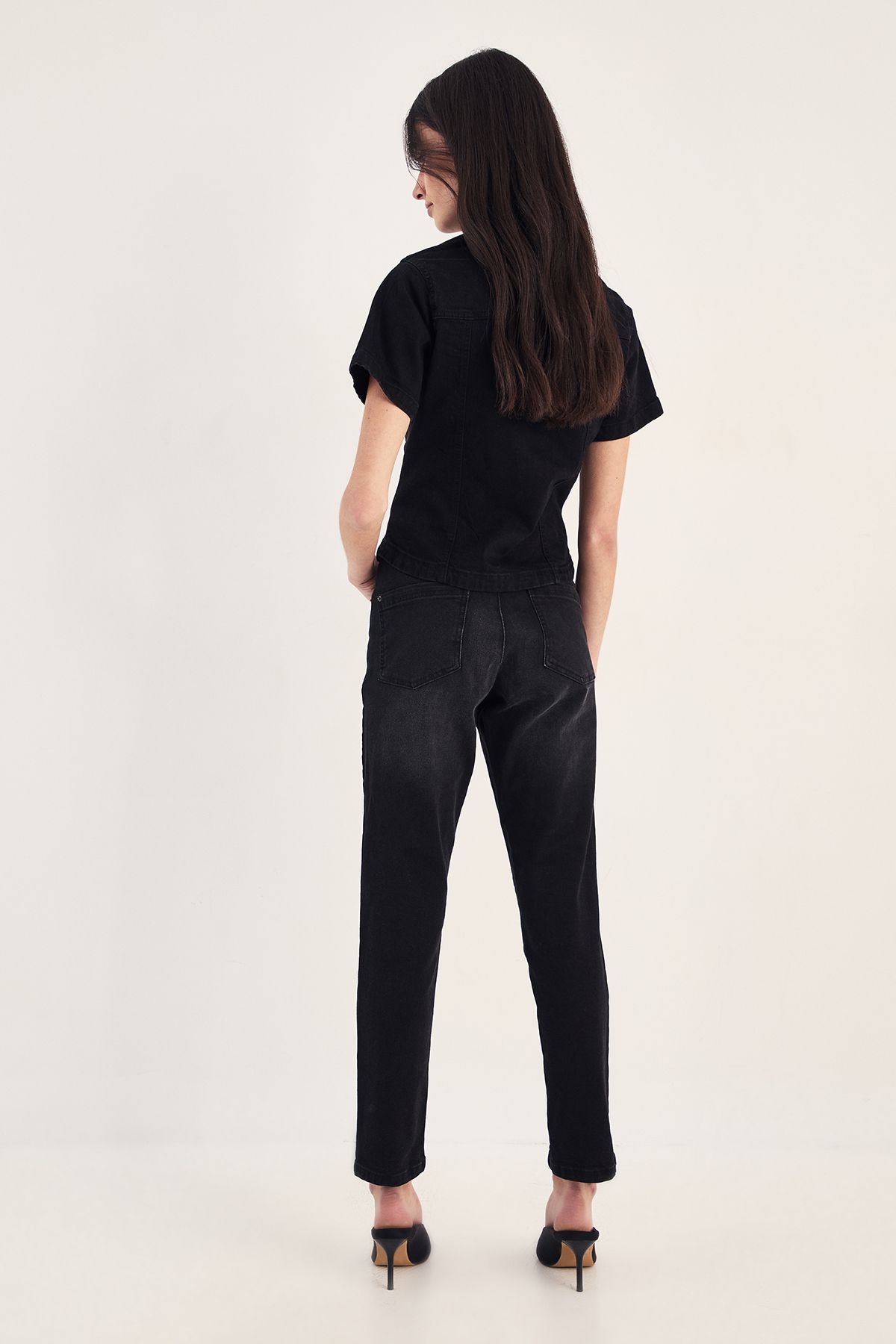 NastyGal The Ultimate Skinny Jean Washed Black image 4
