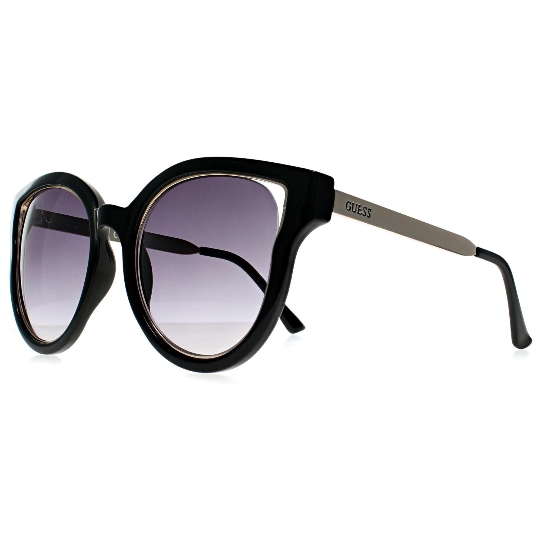 Guess Cat Eye Shiny Black and Gold Smoke Gradient GF0323 image 2