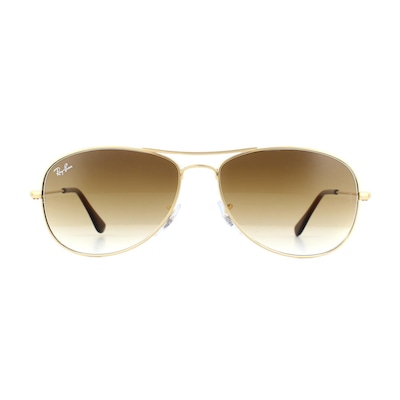 Ray-Ban Aviator Gold Brown Gradient Sunglasses